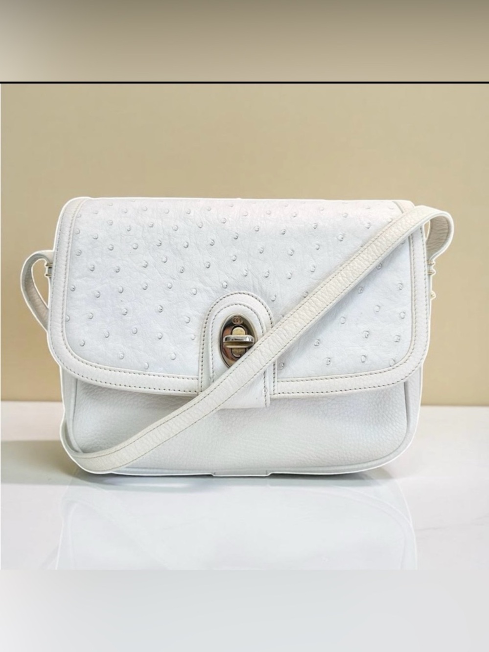 Gucci Ostrich Leather Bag